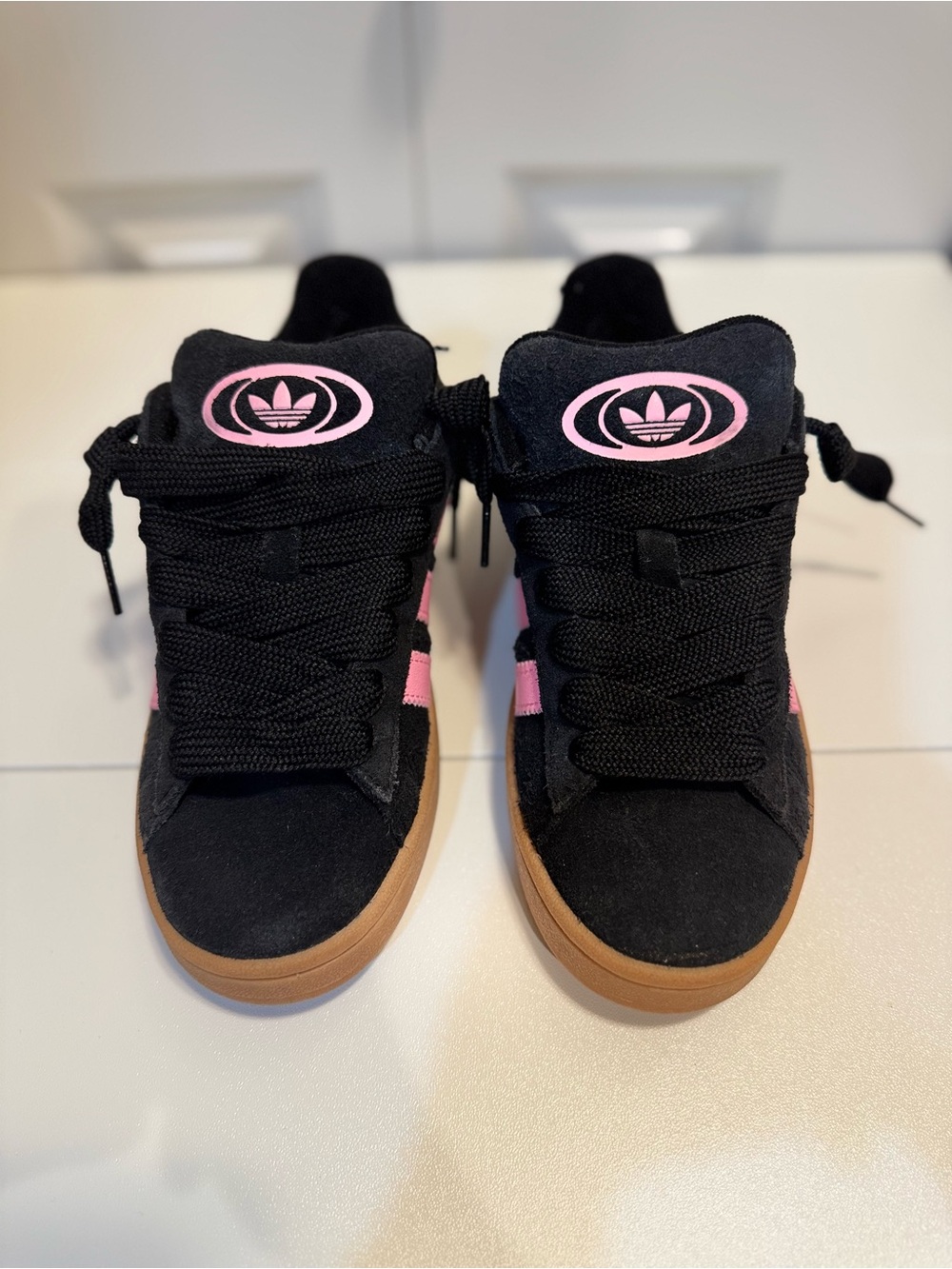 Adidas Women's Campus 00s 'Black True Pink Gum - Picture 2 of 6